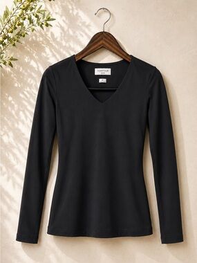 ARITZIA | Original Contour Long-Sleeve V-Neck Top | Medium
